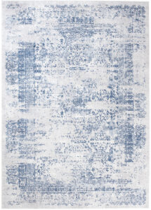 Alfombra Sky Azul Crema Moteado Vintage