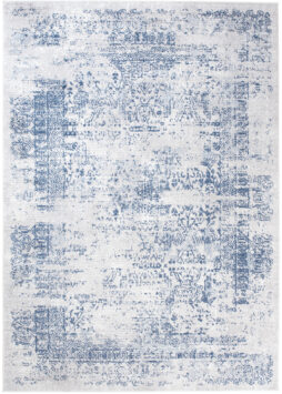 Alfombra Sky Azul Crema Moteado Vintage