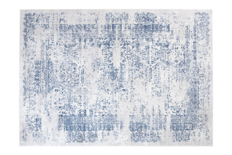 Alfombra Sky Azul Crema Moteado Vintage