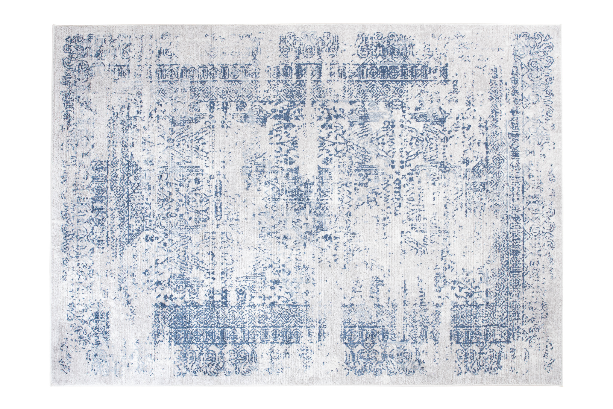 Alfombra Sky Azul Crema Moteado Vintage