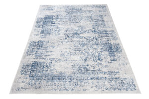 Alfombra Sky Azul Crema Moteado Vintage