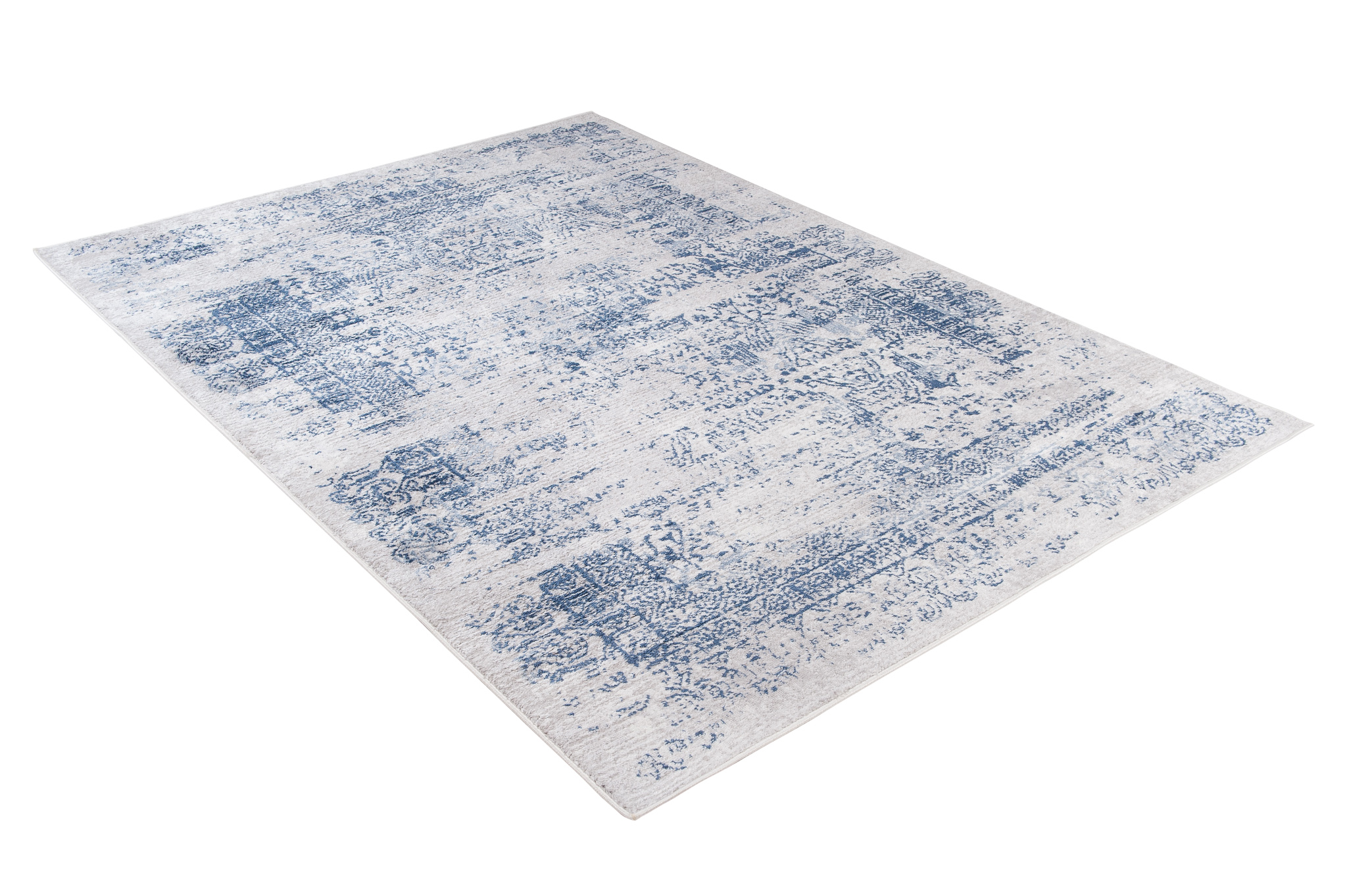 Alfombra Sky Azul Crema Moteado Vintage