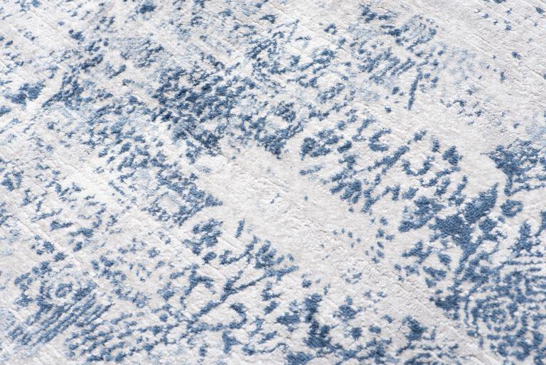 Alfombra Sky Azul Crema Moteado Vintage