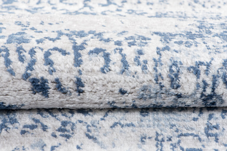 Alfombra Sky Azul Crema Moteado Vintage