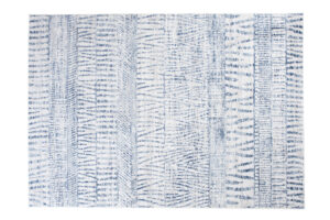 Alfombra Sky Azul Crema Étnico Rayas