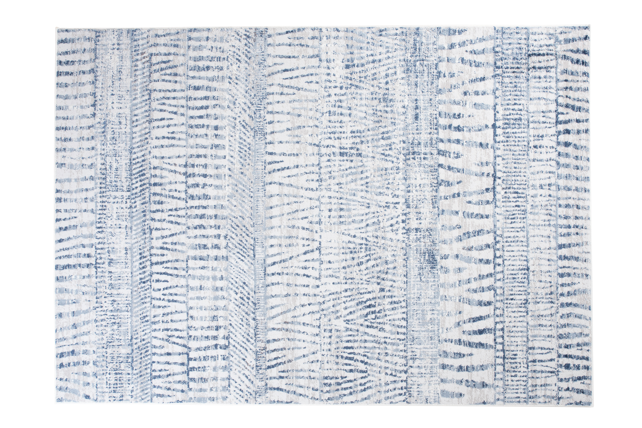 Alfombra Sky Azul Crema Étnico Rayas