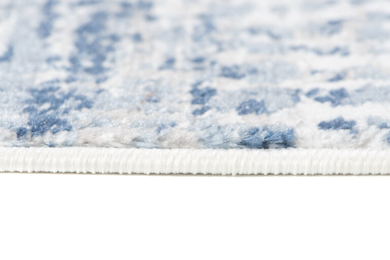 Alfombra Sky Azul Crema Étnico Rayas