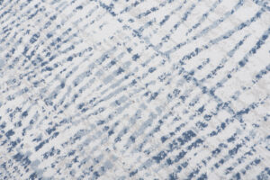 Alfombra Sky Azul Crema Étnico Rayas