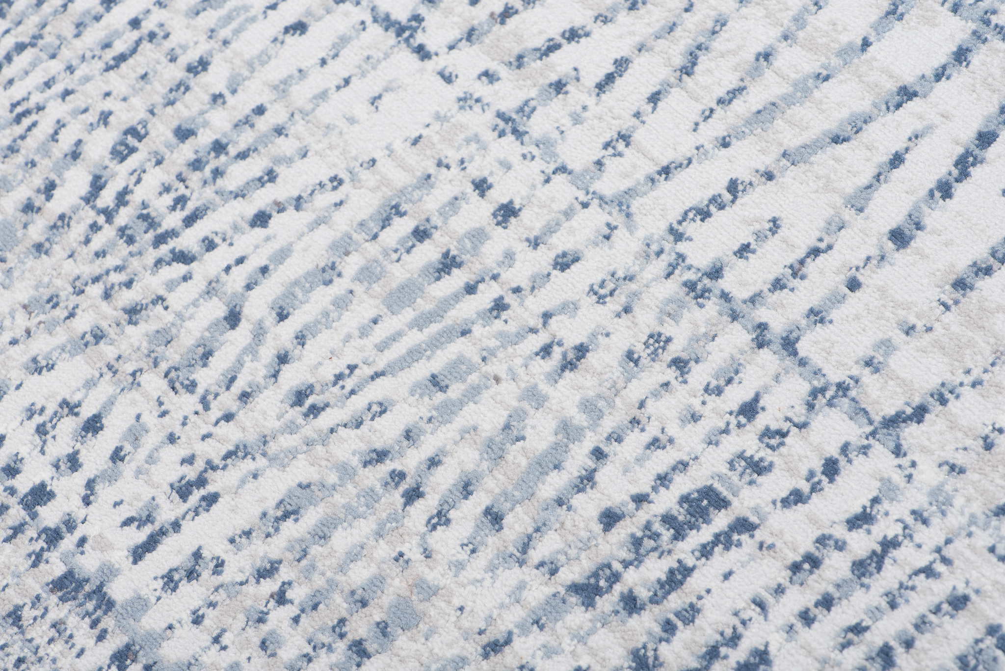 Alfombra Sky Azul Crema Étnico Rayas