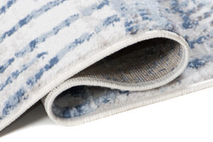 Alfombra Sky Azul Crema Étnico Rayas