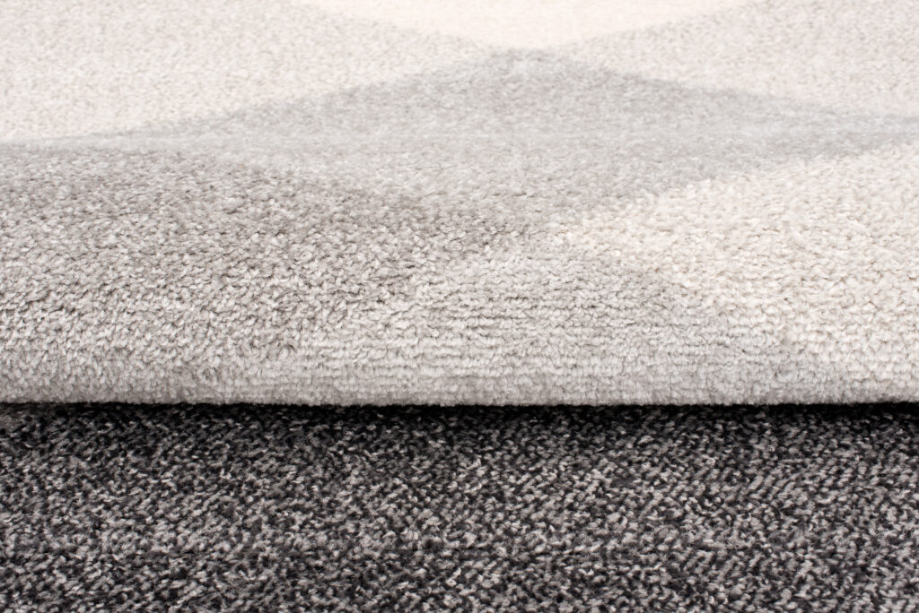 Alfombra Lazur Gris Amarillo Geométrico Rombos