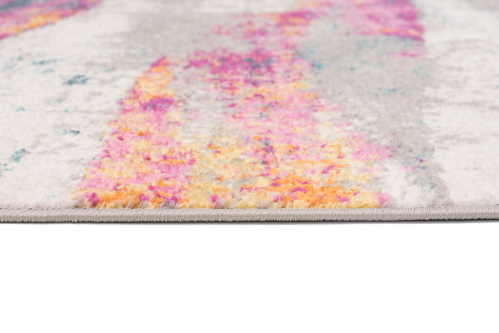 Alfombra Lazur Rosa Multicolor Abstracto Moteado