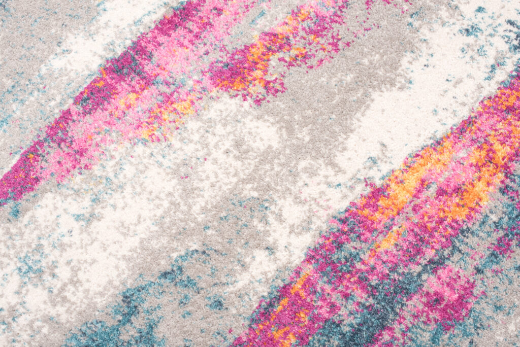 Alfombra Lazur Rosa Multicolor Abstracto Moteado