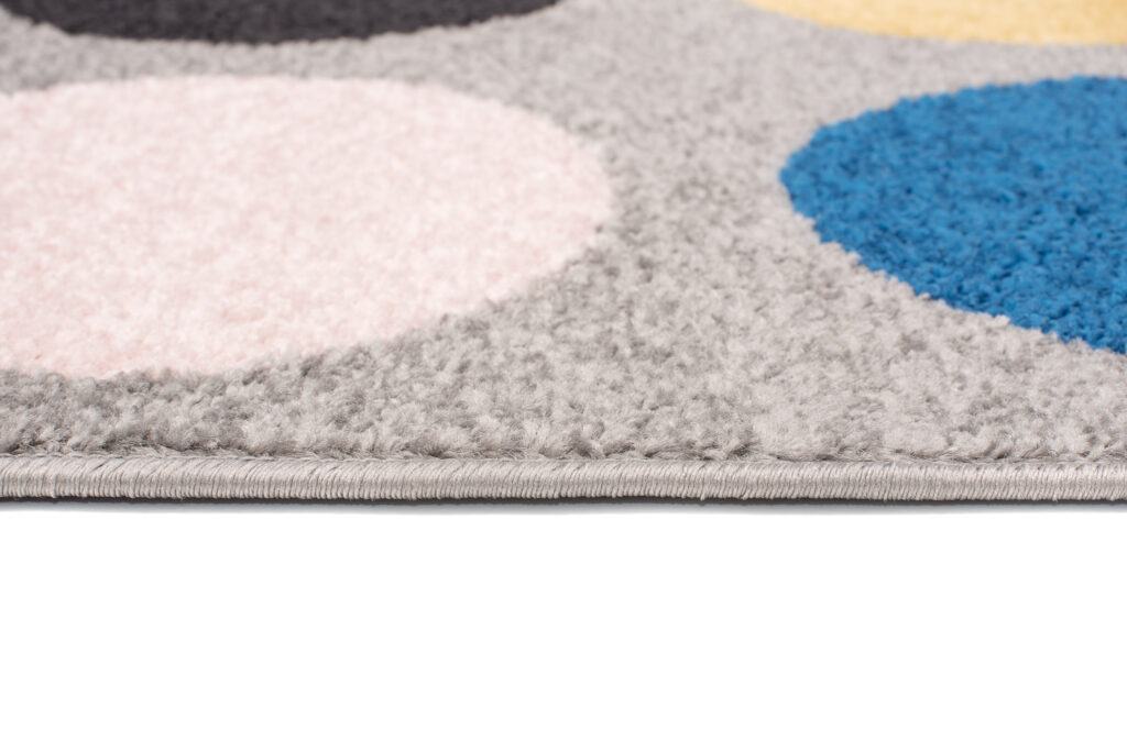 Alfombra Lazur Gris Multicolor Geométrico Círculos