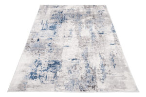Alfombra Sky Gris Azul Abstracto Moteado
