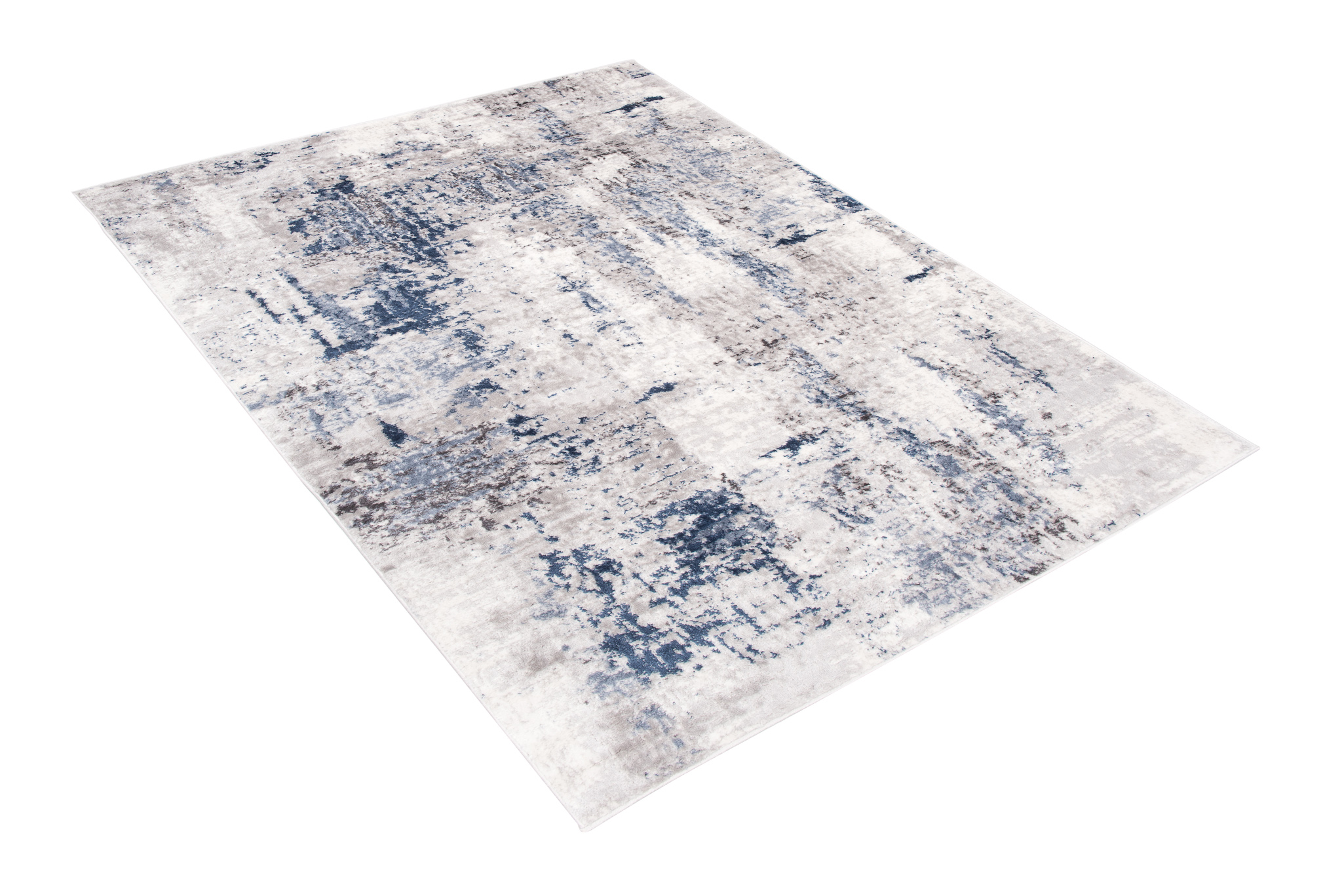 Alfombra Sky Gris Azul Abstracto Moteado