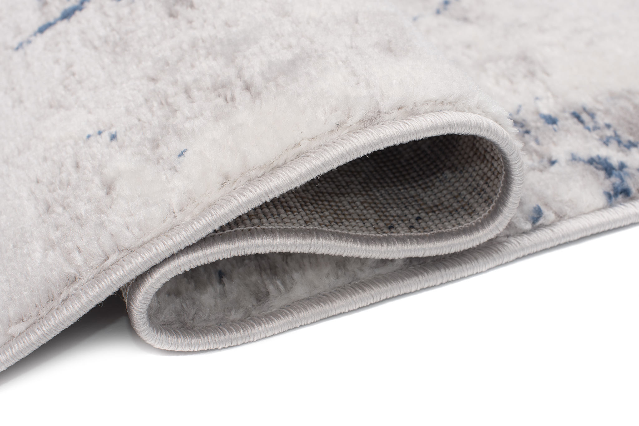 Alfombra Sky Gris Azul Abstracto Moteado