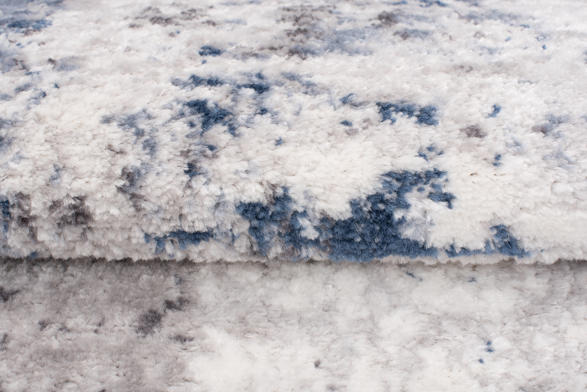 Alfombra Sky Gris Azul Abstracto Moteado