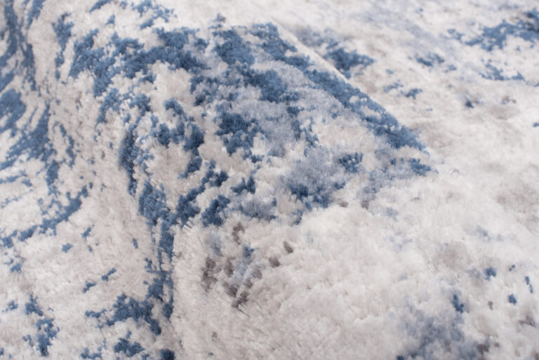 Alfombra Sky Gris Azul Abstracto Moteado