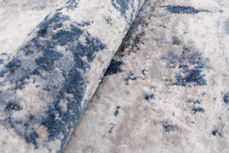 Alfombra Sky Gris Azul Abstracto Moteado