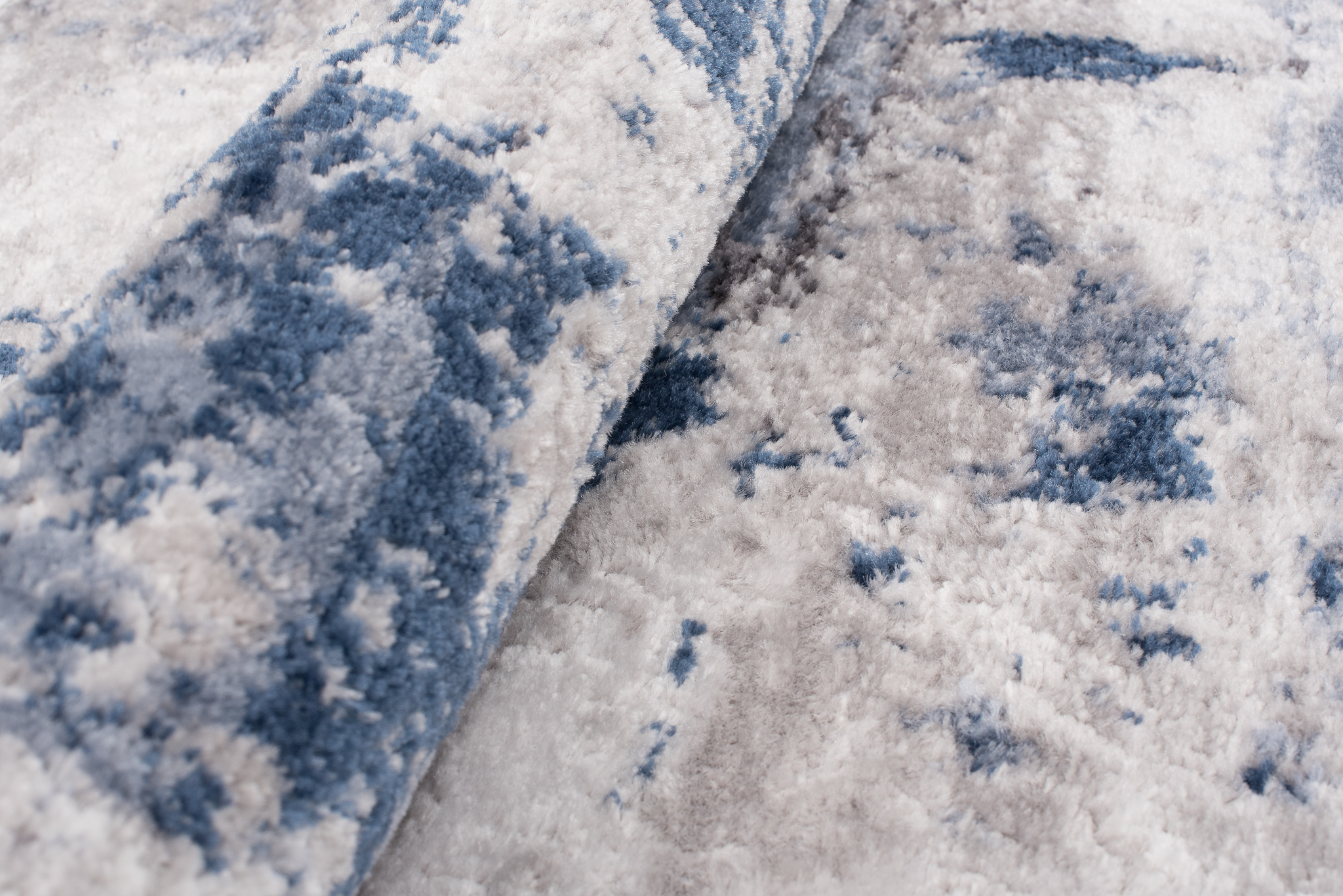 Alfombra Sky Gris Azul Abstracto Moteado