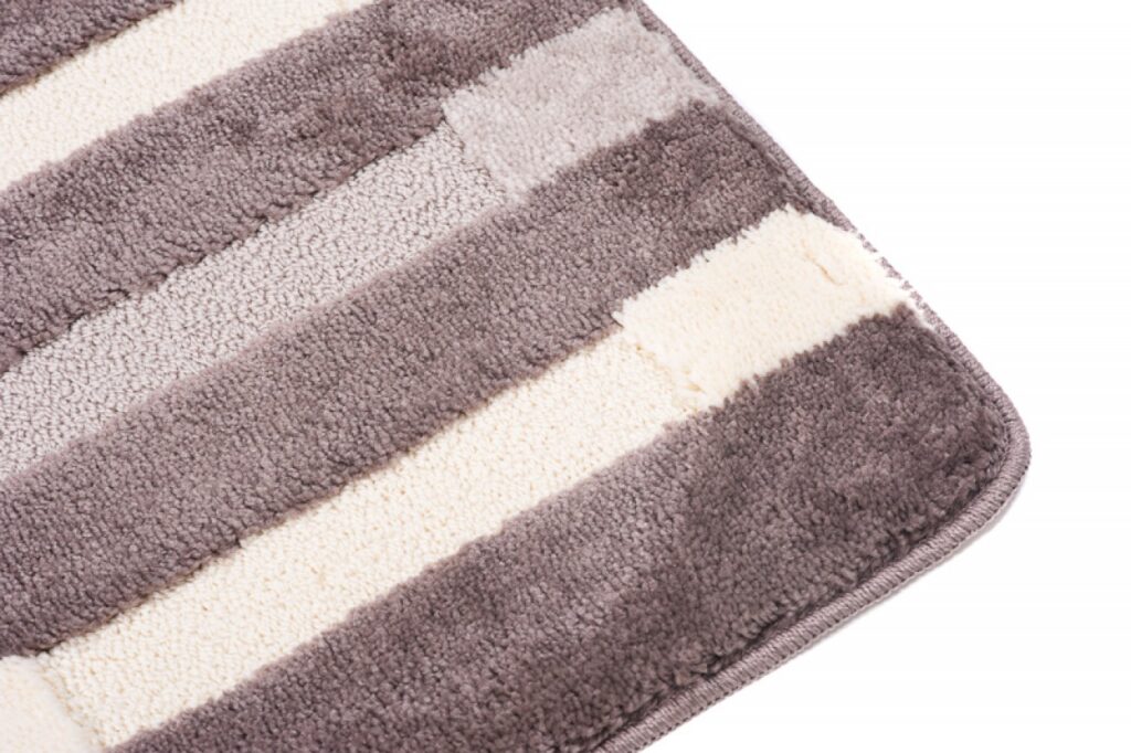 Mono Alfombra de Baño Ducha Café Crema 3 Piezas
