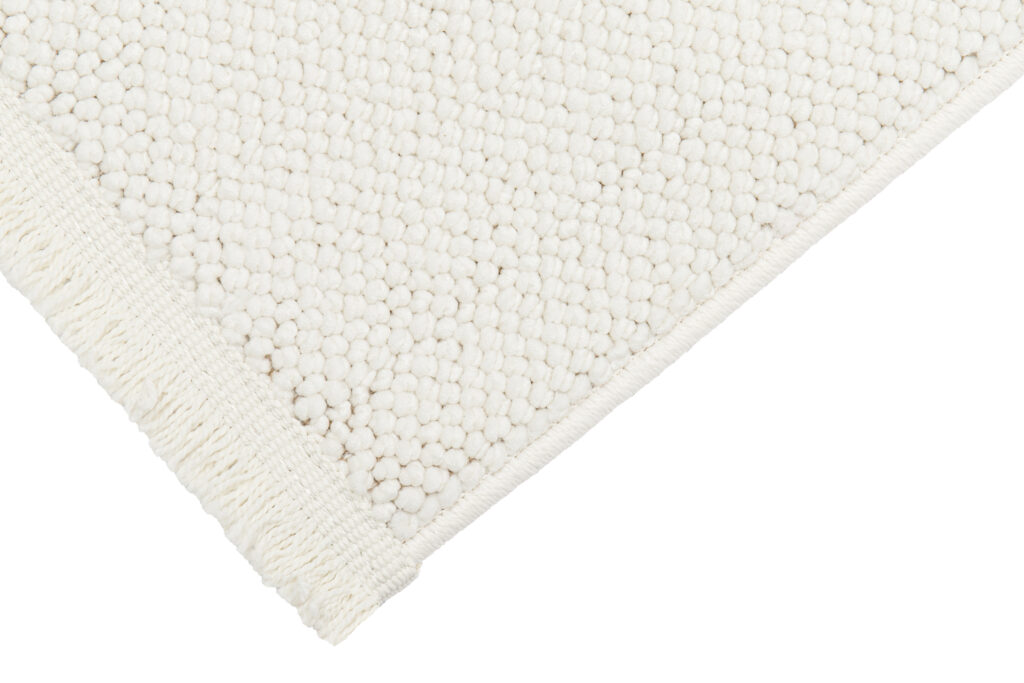 Alfombra Agra Crema Moderno con Flecos