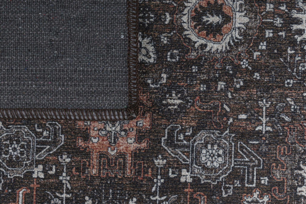 Alfombra Ritz Marrón Negro Ornamental
