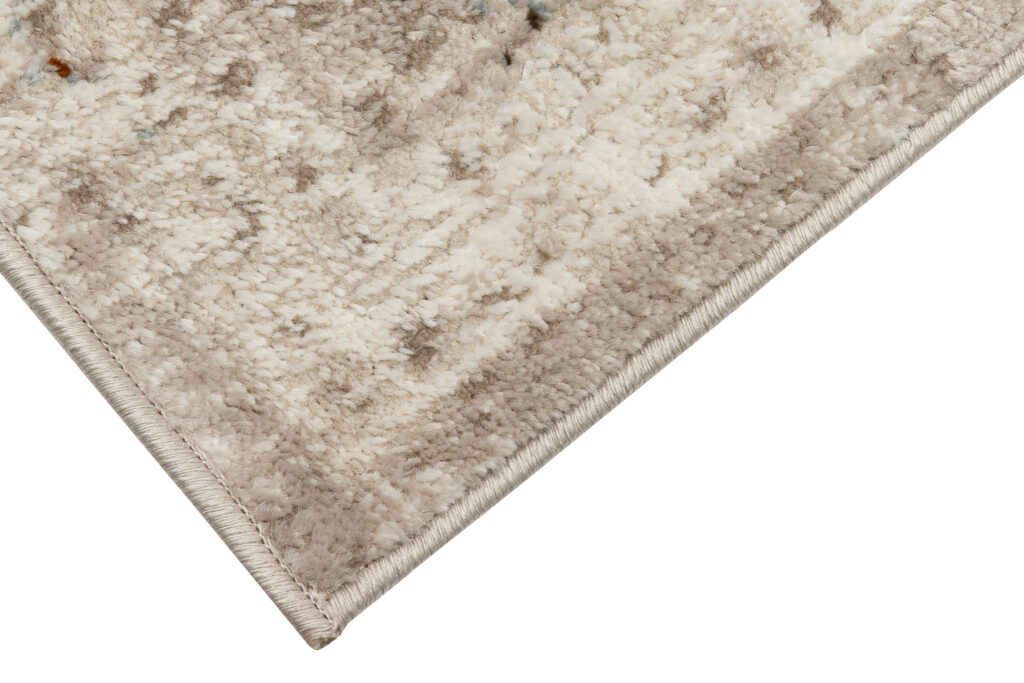 Alfombra Retro Gris Azul Cobre Floral Vintage