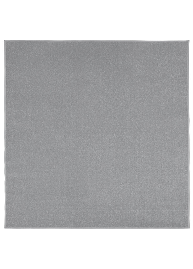 Alfombra Mono Cuadrada Interior Exterior Gris Claro