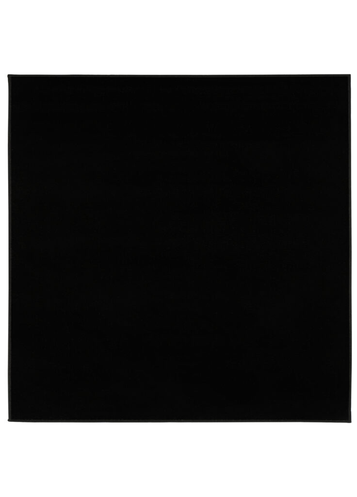 Alfombra Mono Cuadrada Interior Exterior Negro