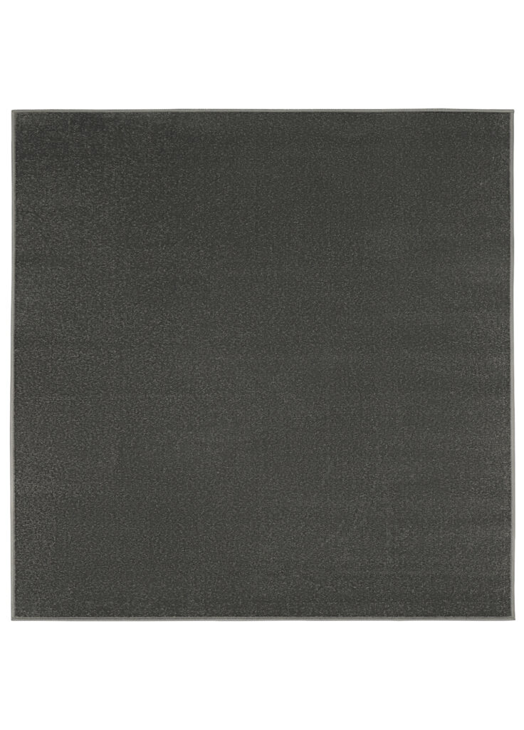 Alfombra Mono Cuadrada Interior Exterior Gris Oscuro