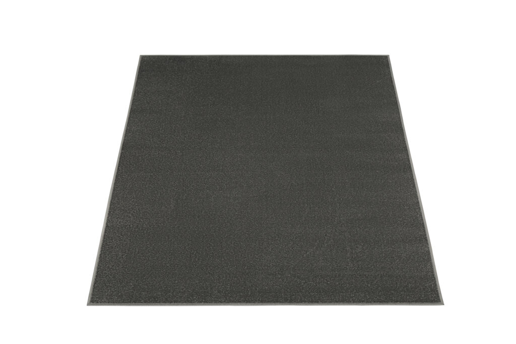 Alfombra Mono Cuadrada Interior Exterior Gris Oscuro
