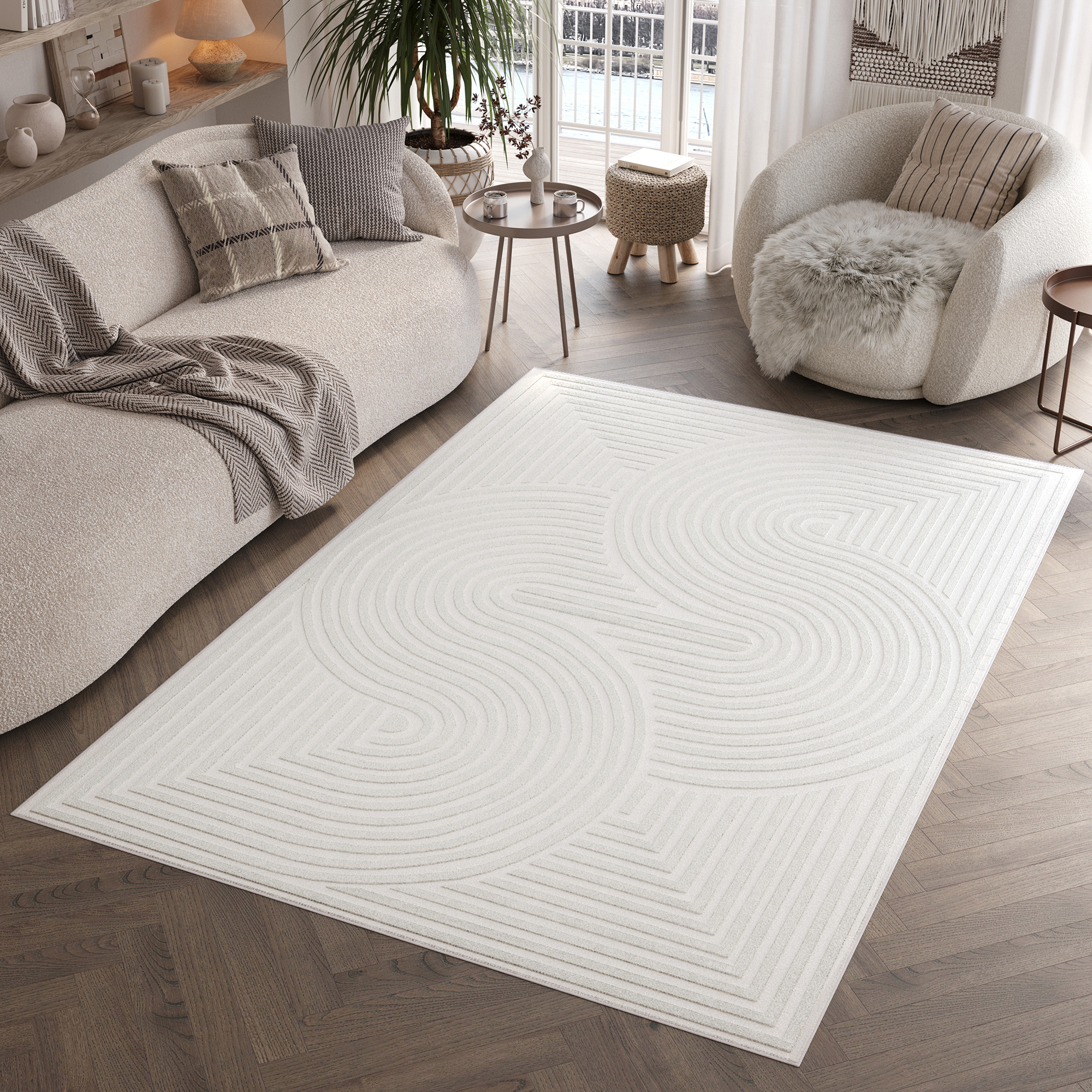 Alfombra Hygge Blanco Roto Moderno