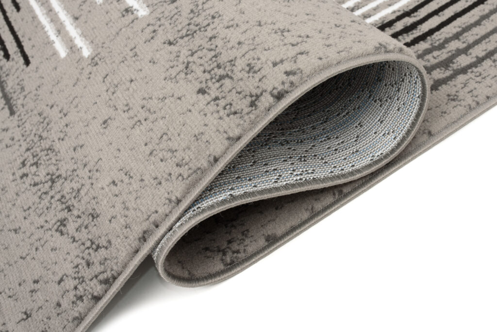 Alfombra Luxury Gris Geométrico Líneas