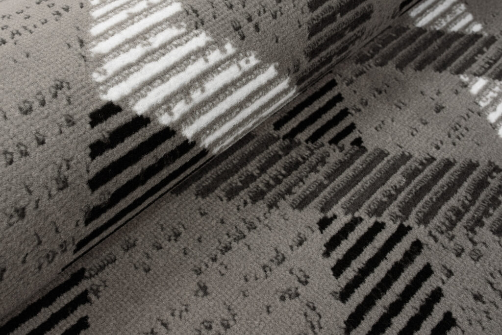 Alfombra Luxury Gris Geométrico Rombos