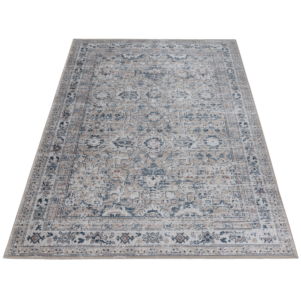 Alfombra Ritz Beige Azul Ornamental