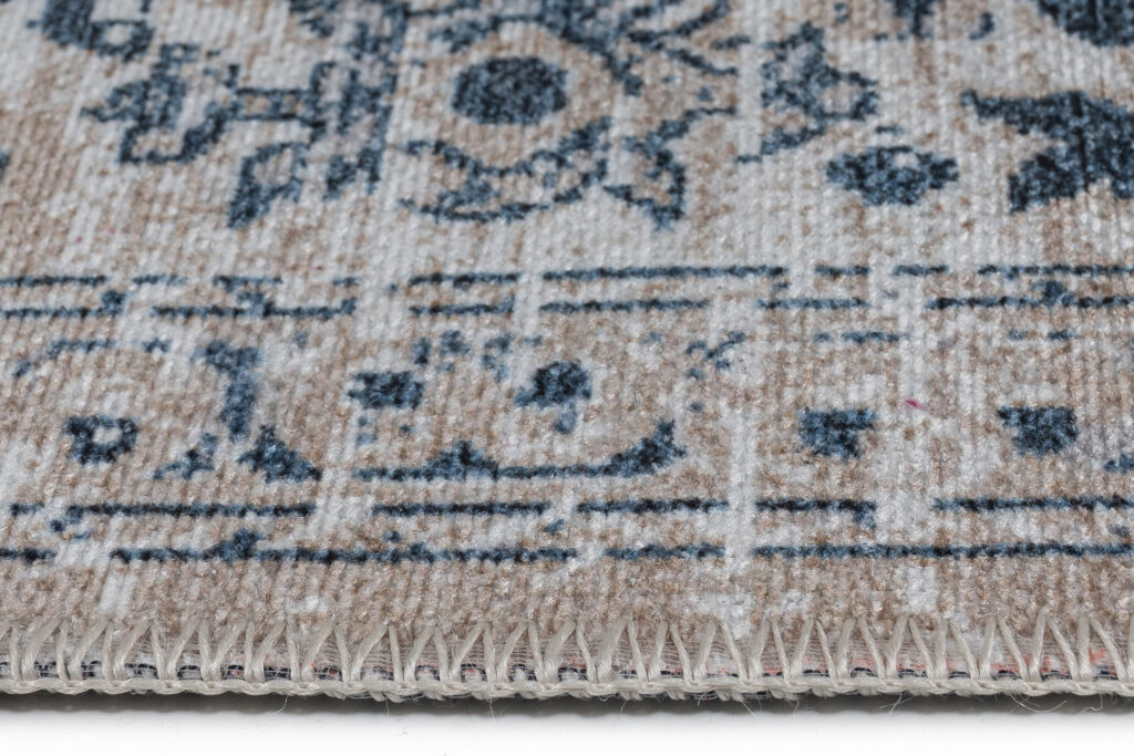 Alfombra Ritz Beige Azul Ornamental