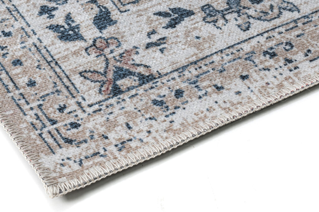 Alfombra Ritz Beige Azul Ornamental
