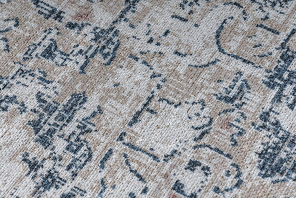 Alfombra Ritz Beige Azul Ornamental