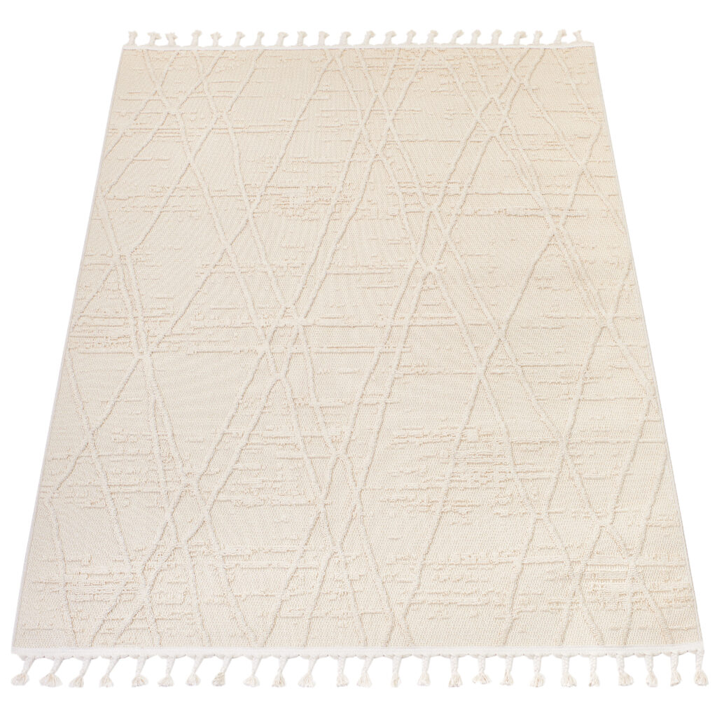 Alfombra Exterior Rio Loop Crema Rombos
