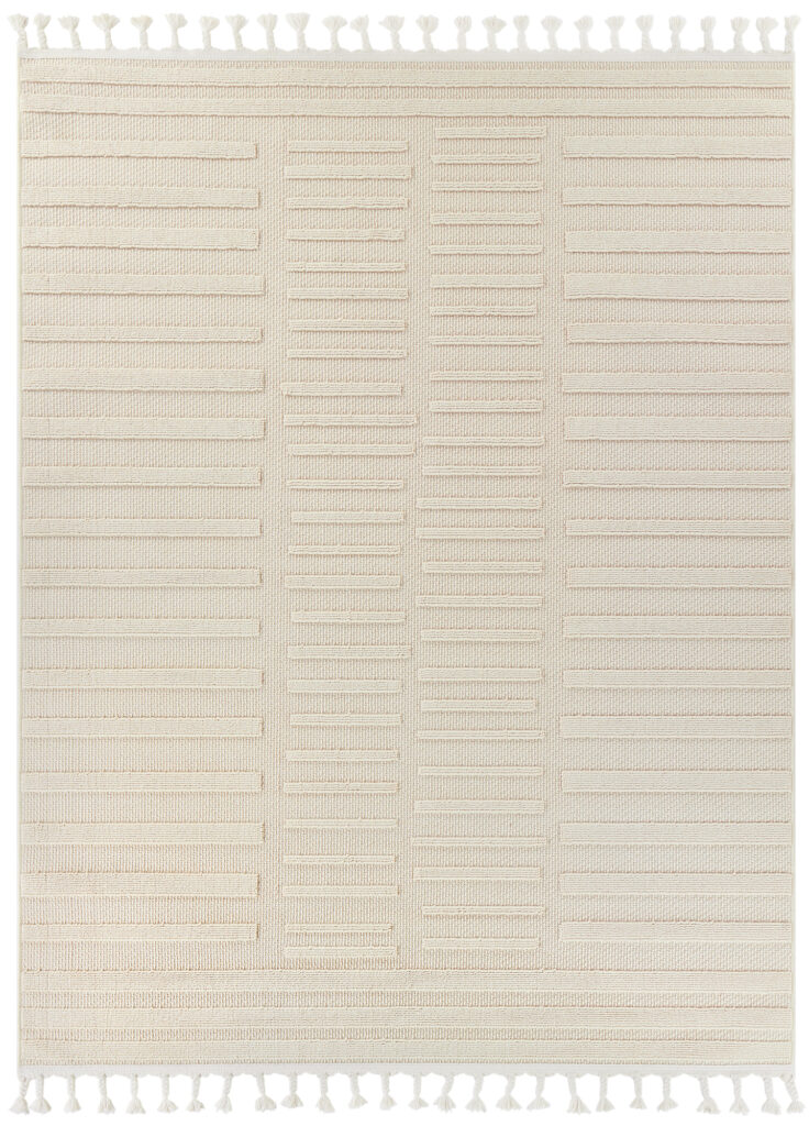 Alfombra Exterior Rio Loop Crema Rayas