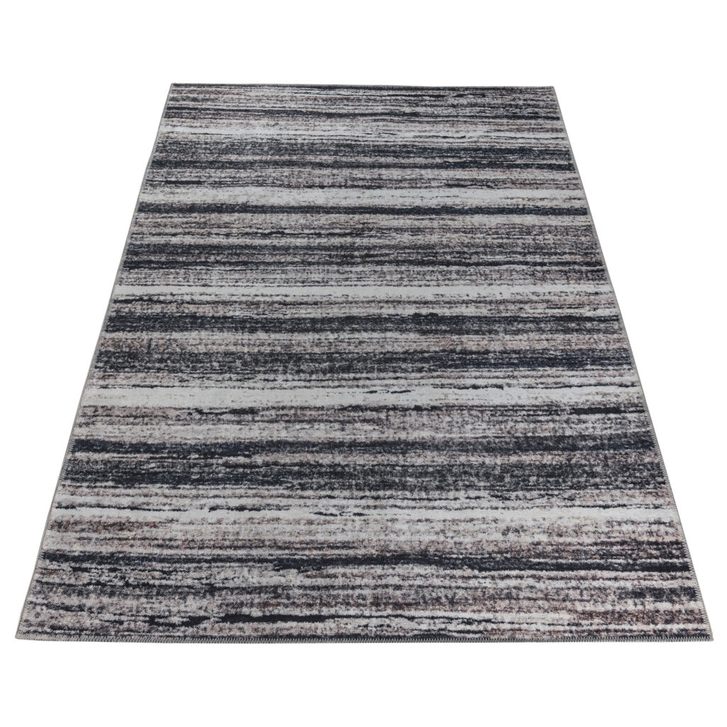 Alfombra Ritz Azul Marino Gris Rayas