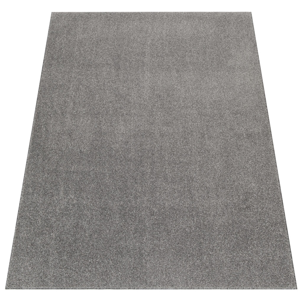 Alfombra Noyan Gris Plata Moderno Antideslizante