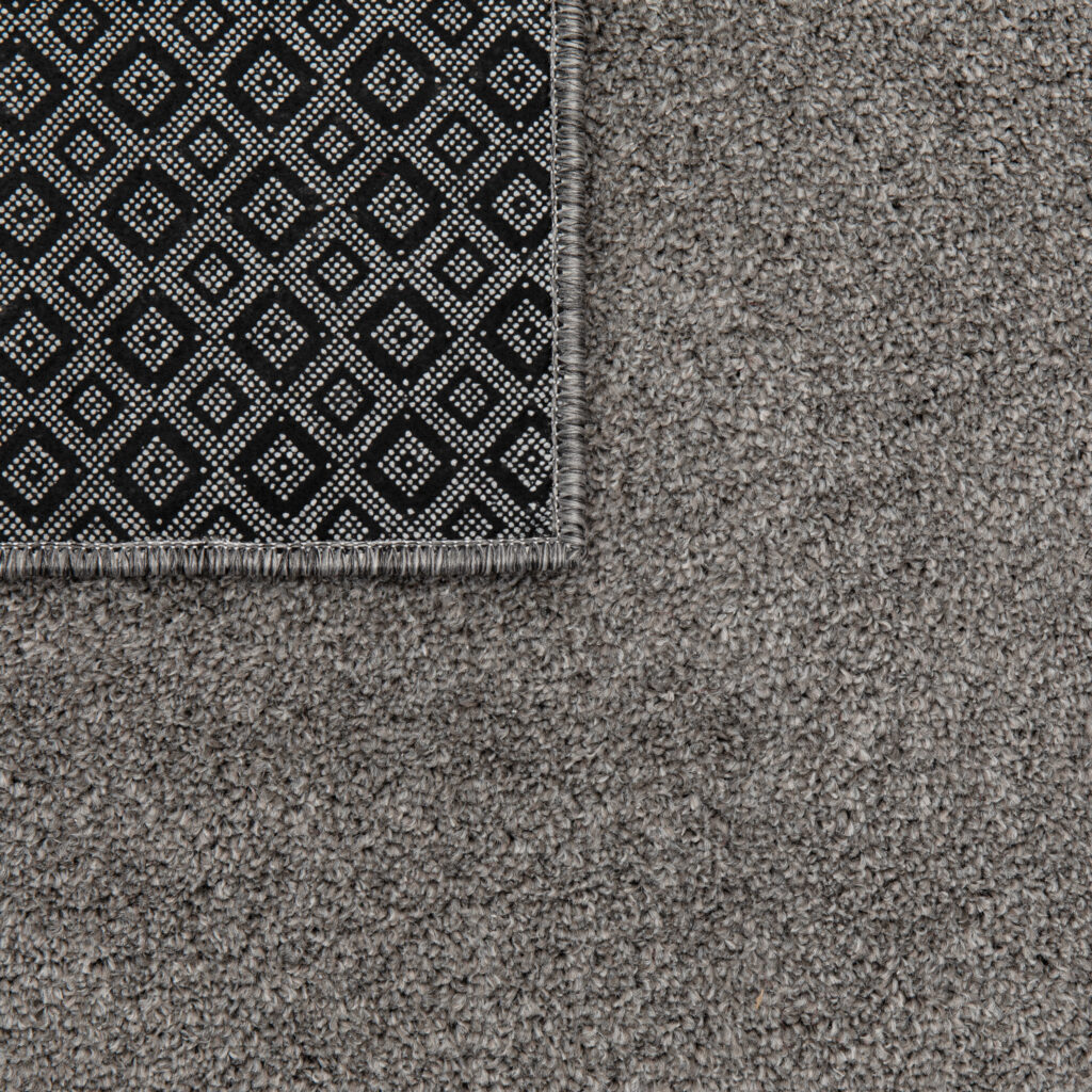 Alfombra Noyan Gris Plata Moderno Antideslizante