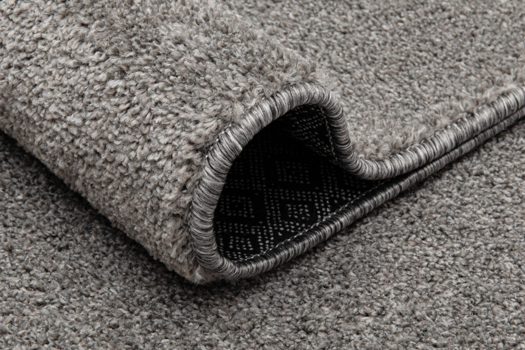 Alfombra Noyan Gris Plata Moderno Antideslizante
