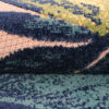 Alfombra Exterior Patio Redonda Crema Hojas Palmera