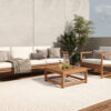 Alfombra Exterior Patio Crema Geométrico