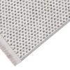 Alfombra Agra Gris Moderna con Flecos
