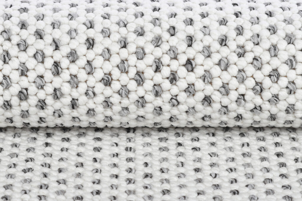 Alfombra Agra Gris Moderna con Flecos